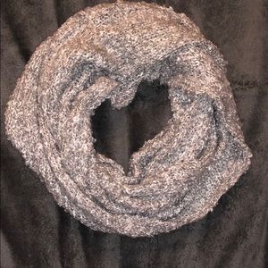 Black Rivet Grey Infinity Scarf